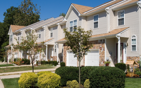 Row of townhouses