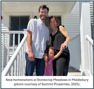 Family in new home Middlebury
